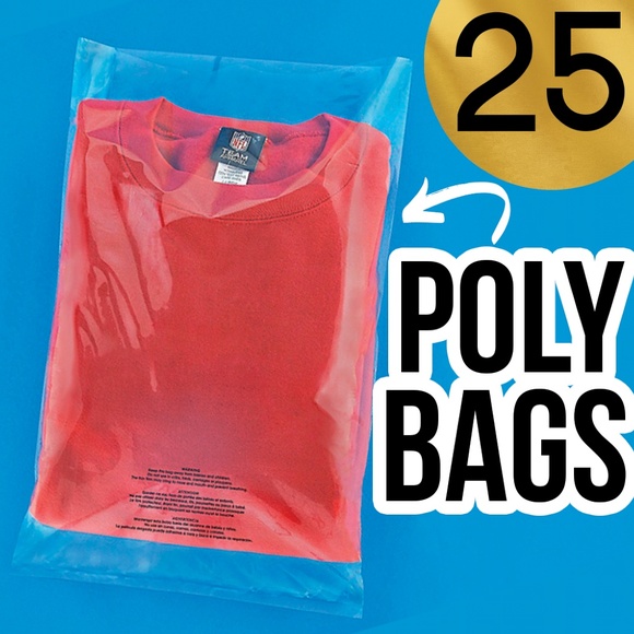 Other - 25 Open Poly Bags 12" x 18" 2 Mil